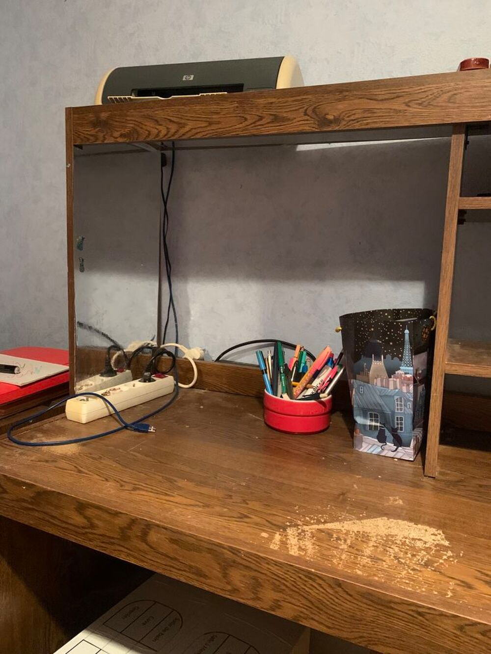 Meuble de bureau en 3 parties avec tablette pour coin Meubles