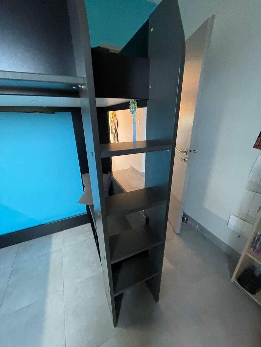 Lit mezzanine BUT avec bureau 1 place H&eacute;rault Meubles