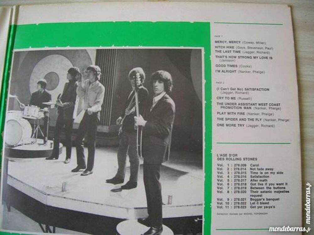 33 TOURS ROLLING STONES L'Age d'Or VOL. 4 CD et vinyles