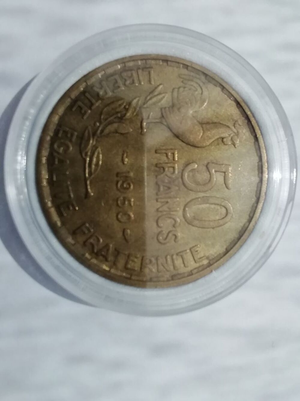 1 Franc semeuse 1900 et 50 Franc Guiraud 1950 