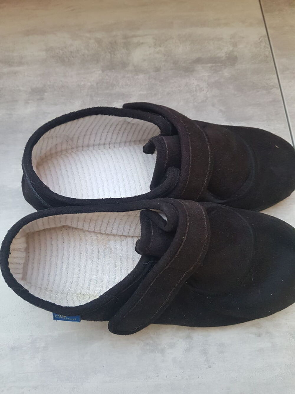 Chaussons fourr&eacute;s pour pieds sensibles Chaussures