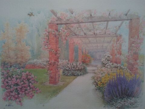 Aquarelle 19�me sign� 60 Nice (06)