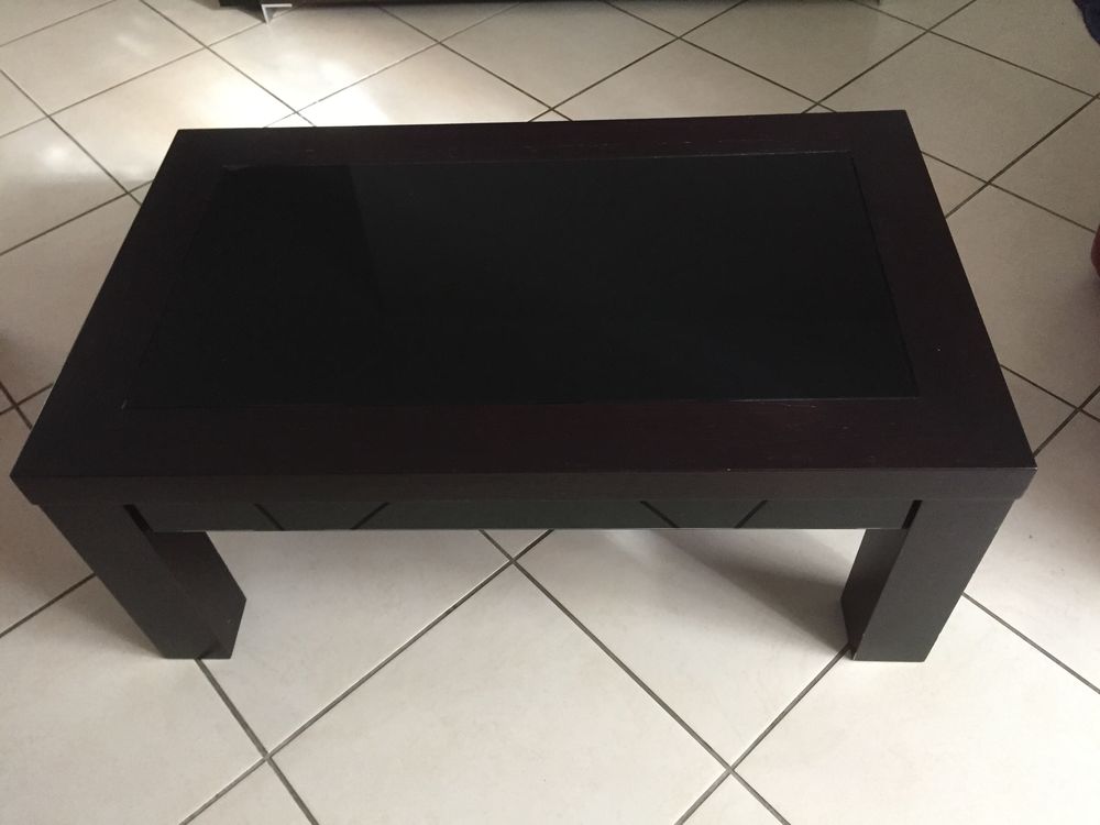 Table basse en weng&eacute; Meubles