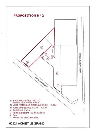 Location Autre BATIMENT 700 m2 Achiet-le-grand