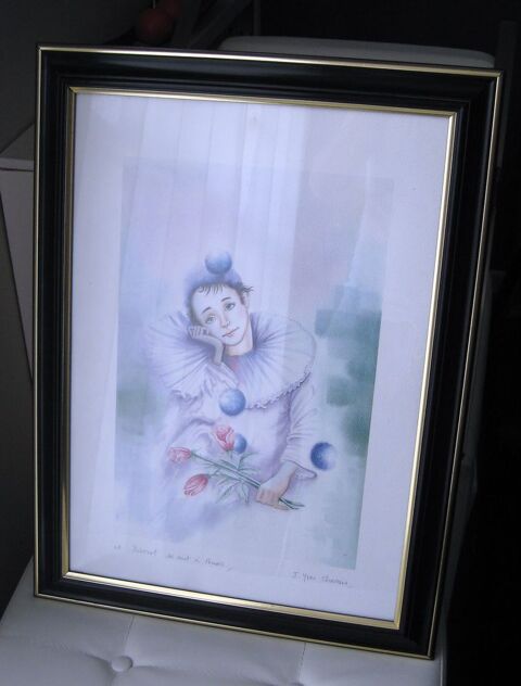 Tableau aquarelle  Pierrot  - mrtsteph 15 Nogent-sur-Marne (94)
