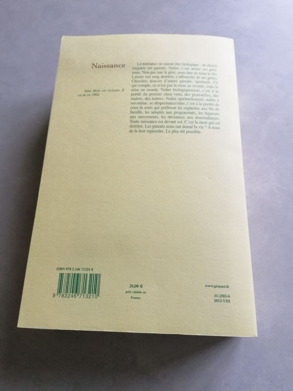 NAISSANCE Yann Moix Livres et BD
