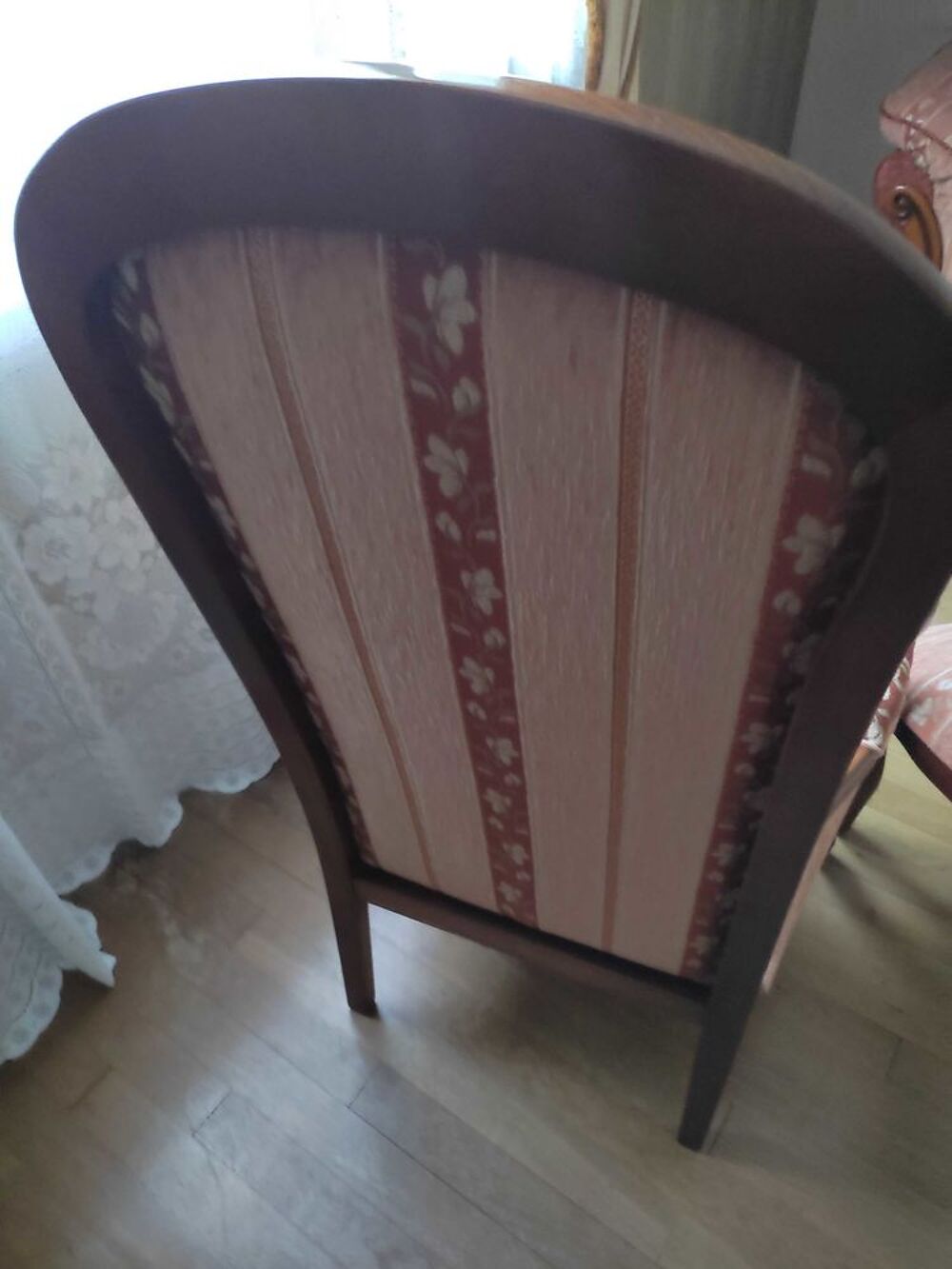 fauteuil voltaire bois massif +repose pieds assortie Meubles