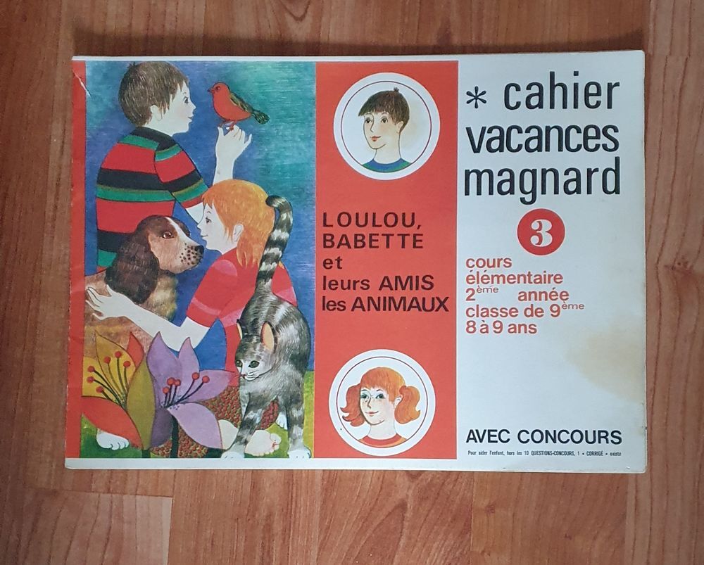 Cahier vacances magnard - cours &eacute;l&eacute;mentaire 2 &egrave;me ann&eacute;e - 1965 