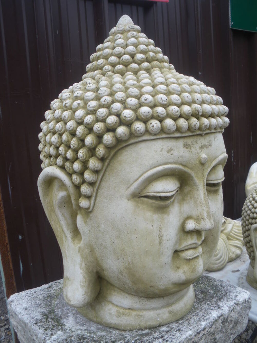 T&ecirc;te de Bouddha en pierre Décoration