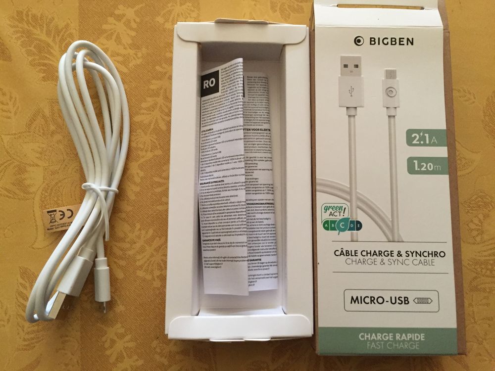 Cable Micro USB Tlphones et tablettes