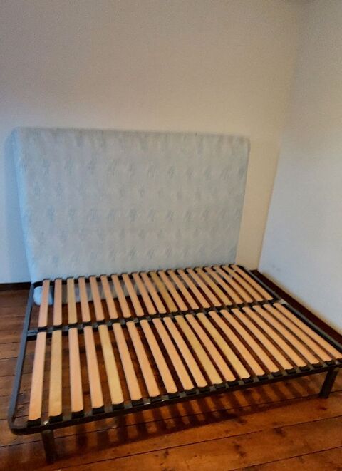 Sommier � lattes bois 140x200 ou 90x200 avec/sans matelas 0 Amiens (80)