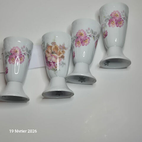 Mazagrans pour le café, en porcelaine de Limoges, Labesse, m Saumur (49)