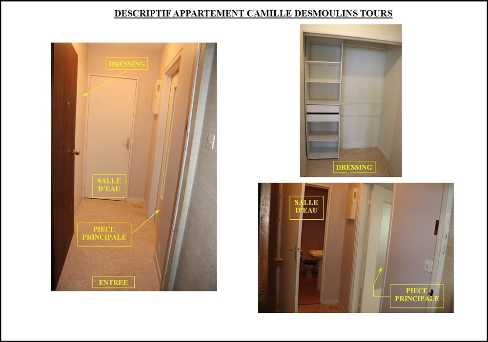 Location Appartement F1 bis Tours gare Tours
