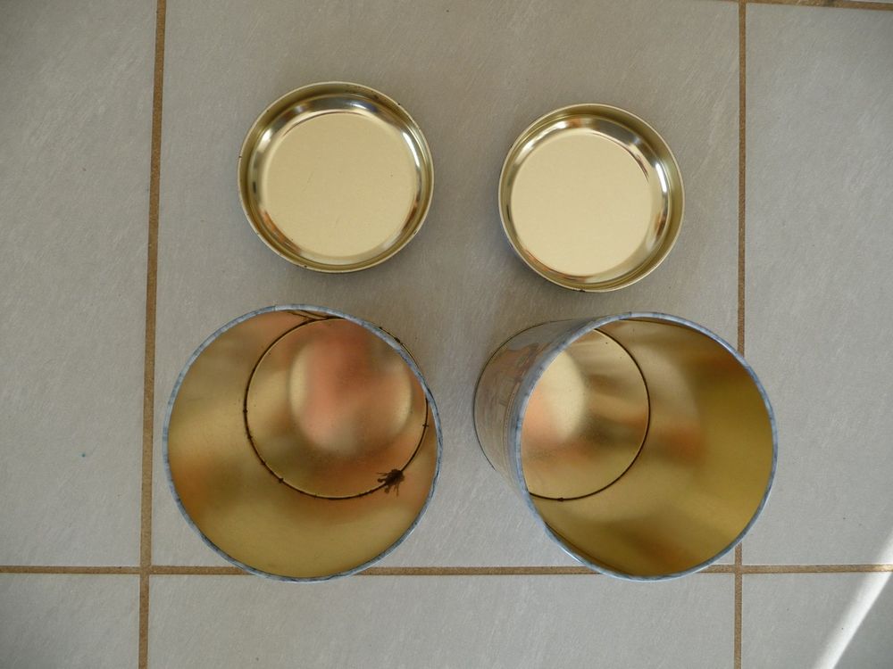 2 boites m&eacute;tal th&egrave;me ronde enfantine Collector 
