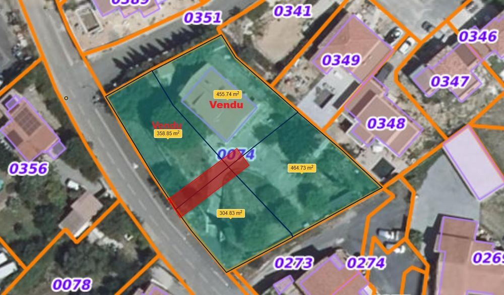 Vente Terrain MEZE TERRAINS VIABILISES DE 305M² ET 465 M² Paulhan