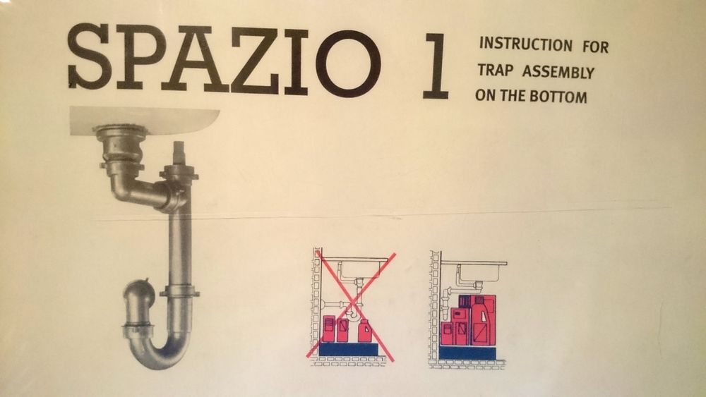 Franke Spazio siphon simple - &eacute;conomiseur d'espace NEUF Bricolage