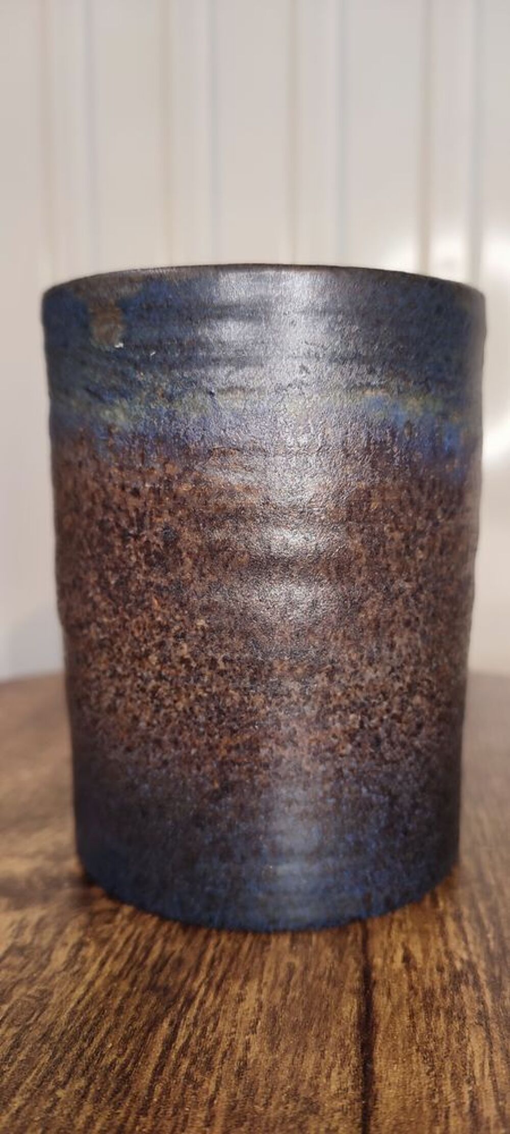 Petit Vase rouleau c&eacute;ramique de Louis Yves Bonnet 