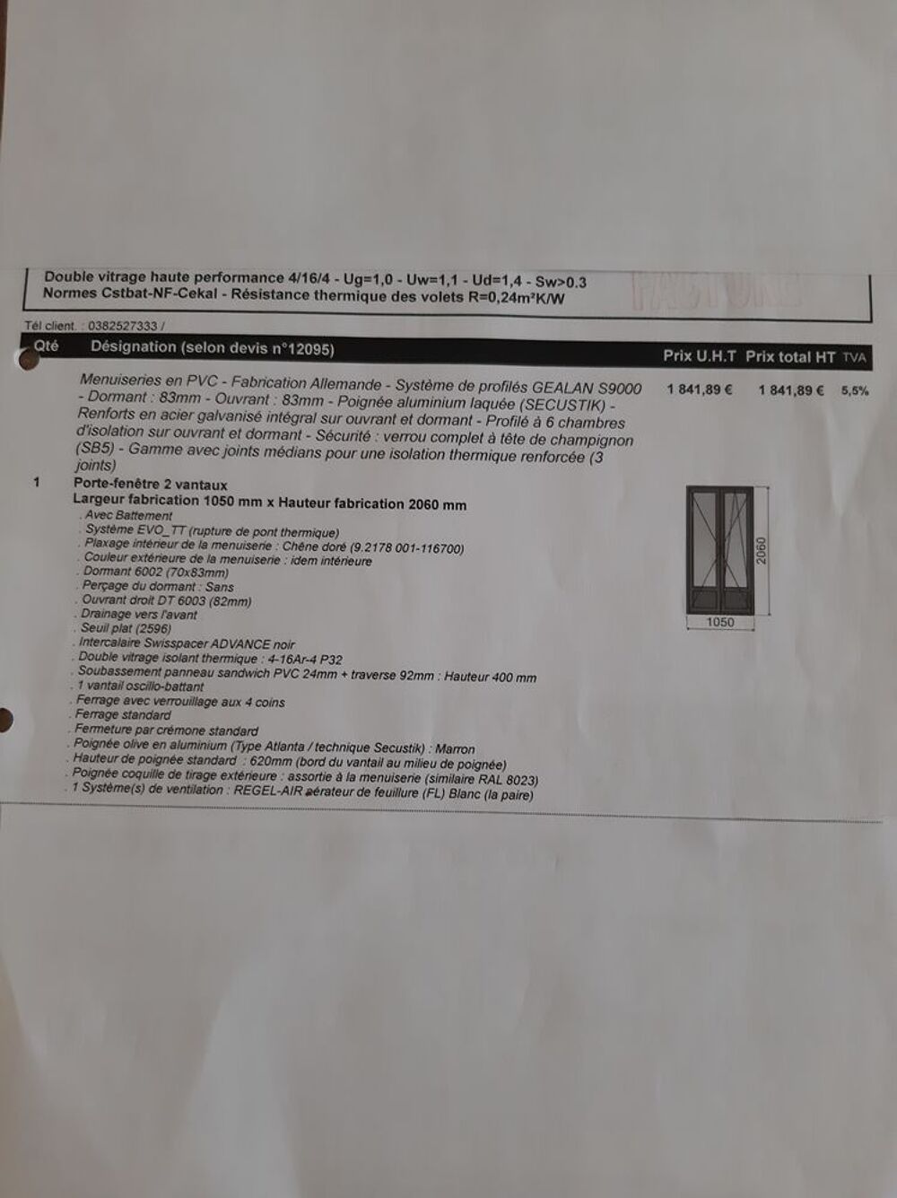 Porte fen&ecirc;tre Bricolage