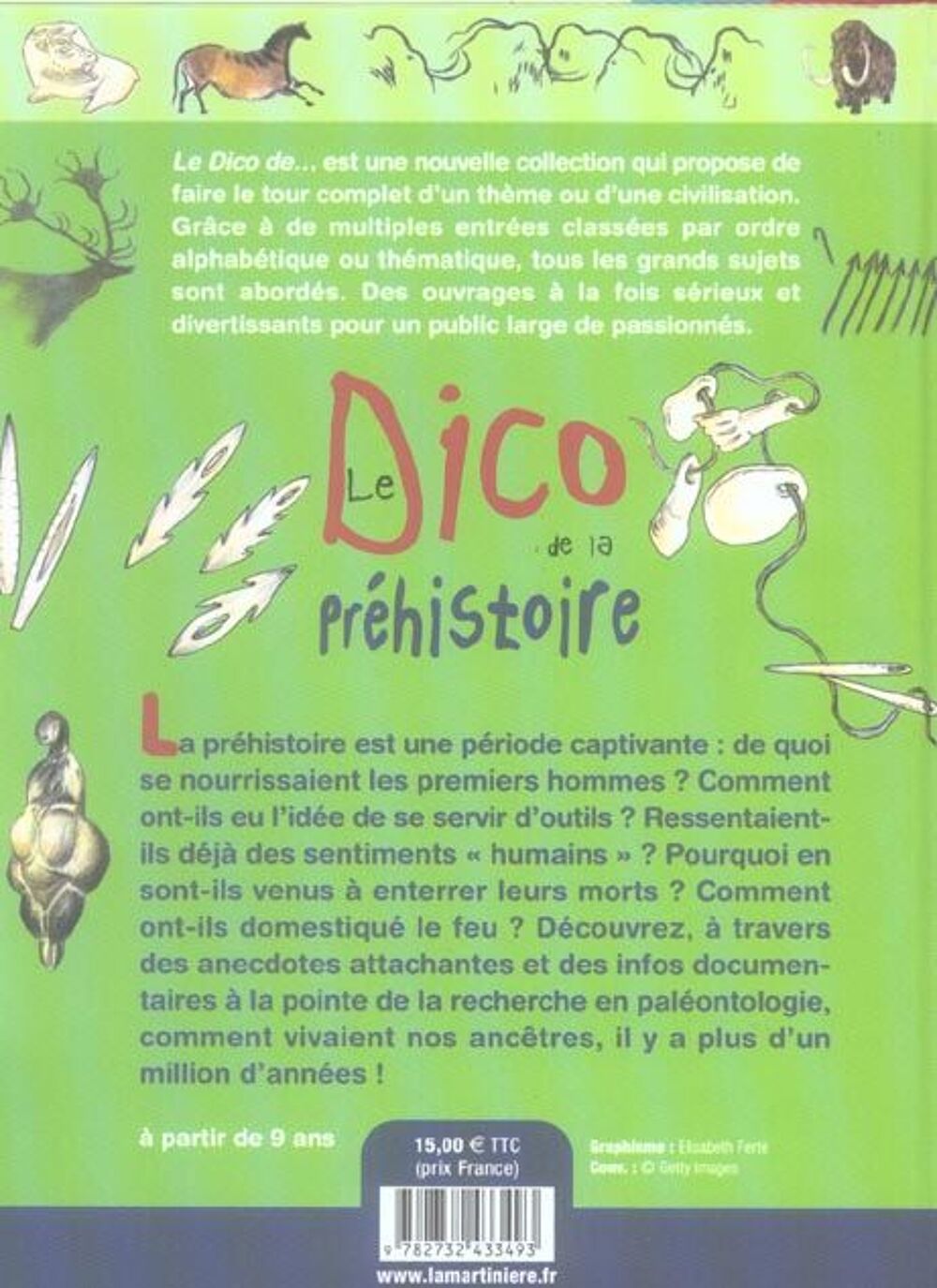 Le dico de la pr&eacute;histoire Livres et BD
