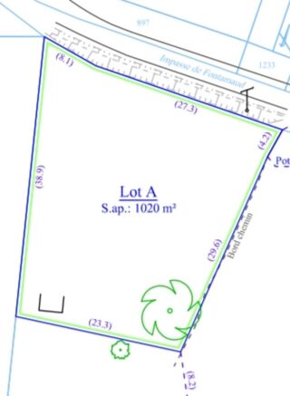  Terrain à vendre 1020 m²