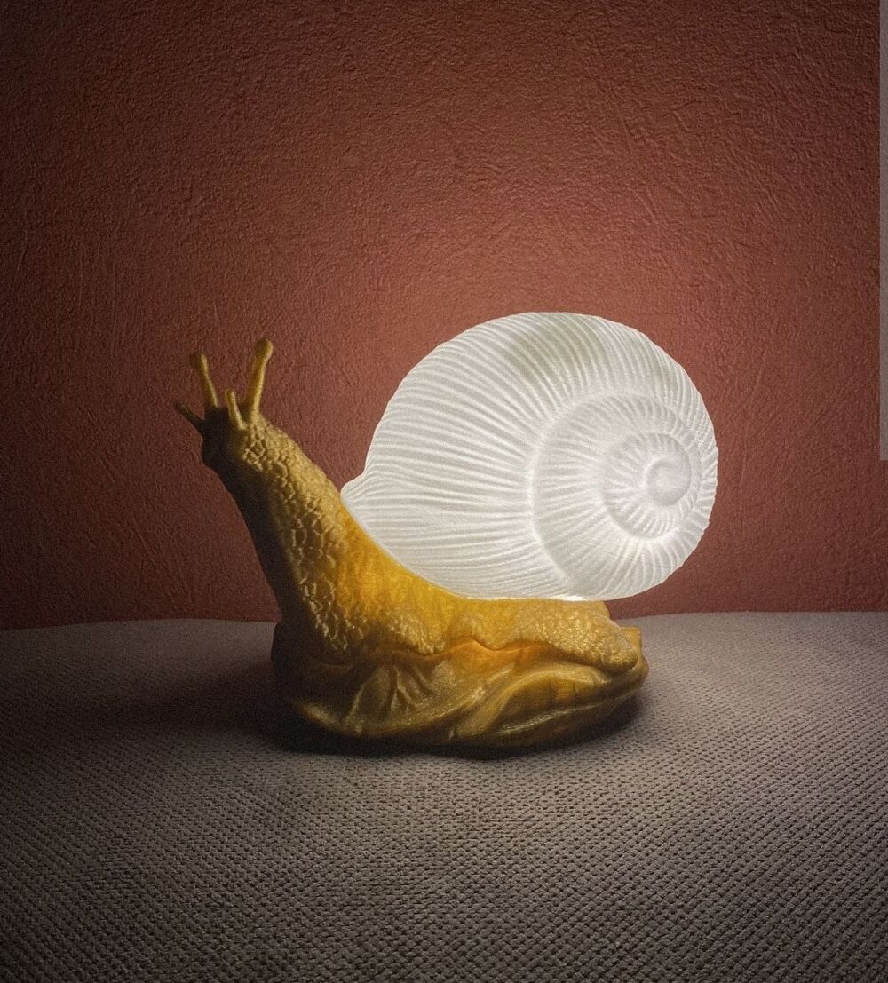 Lampe escargot Décoration