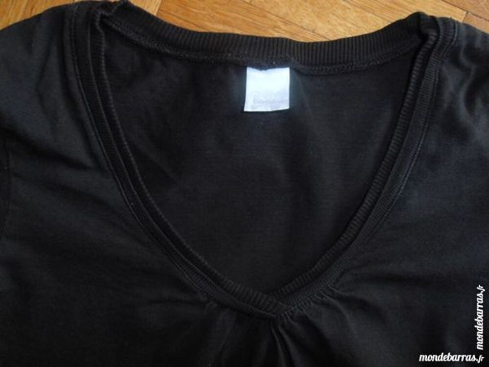 Tee-shirt Camaieu noir (V6) Vêtements