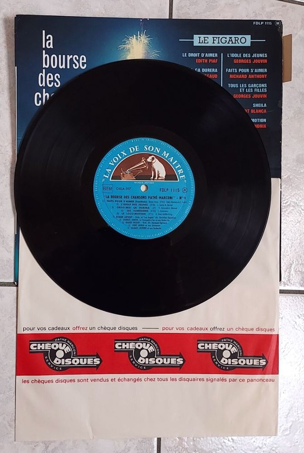 LA BOURSE DES CHANSONS N&deg;9 -33t/25cm-Richard ANTHONY-E. PIAF CD et vinyles
