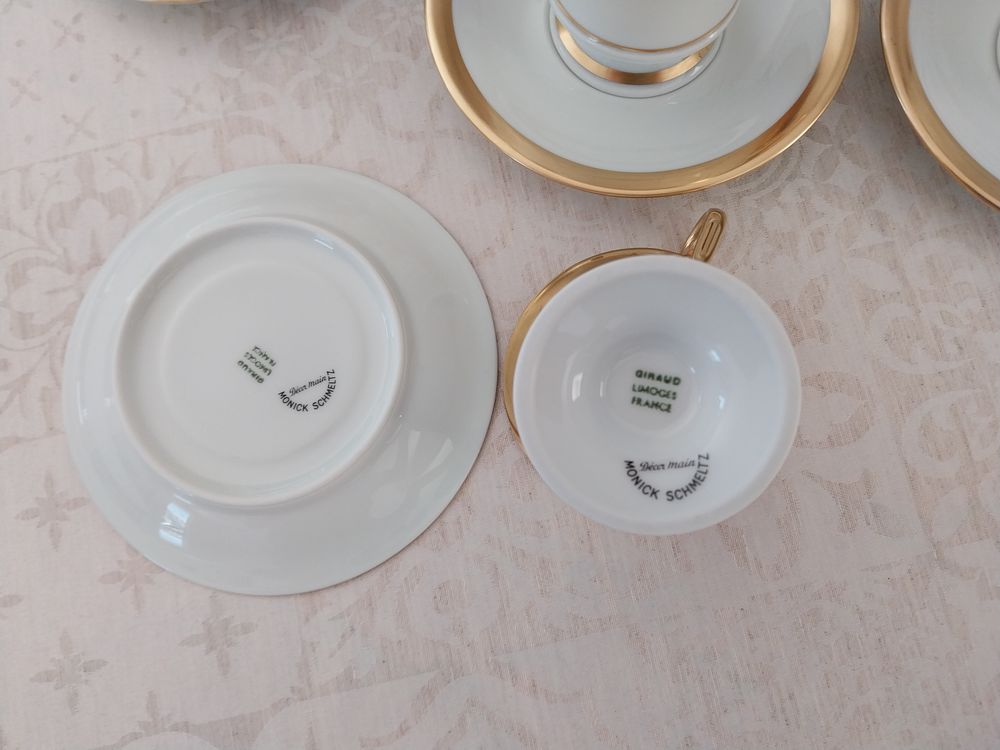 Service &agrave; caf&eacute; NAPOL&Eacute;ON en porcelaine de Limoges Giraud Décoration