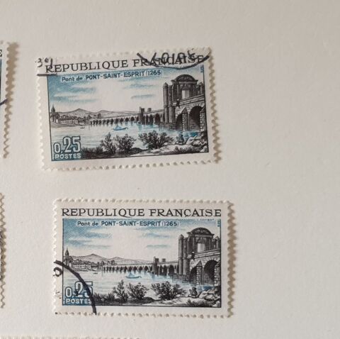 Timbre France 1966 7 Pont-Saint-Esprit lot 0.12 euro 0 Marseille 9 (13)