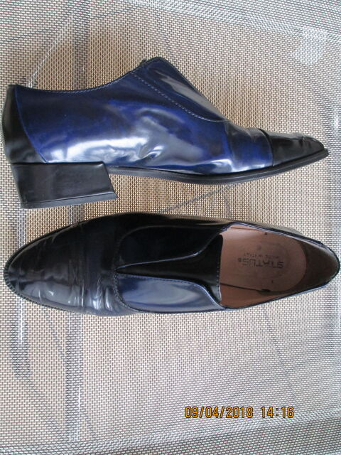 Femme chaussures cuir STATUS 39 noir bleu marine 50 Limeil-Brvannes (94)