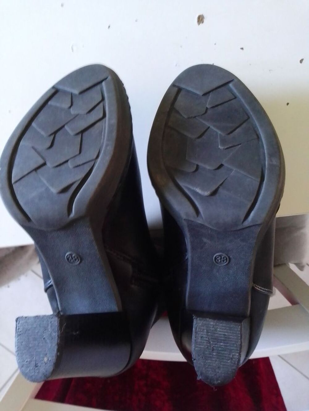 bottes noires Chaussures
