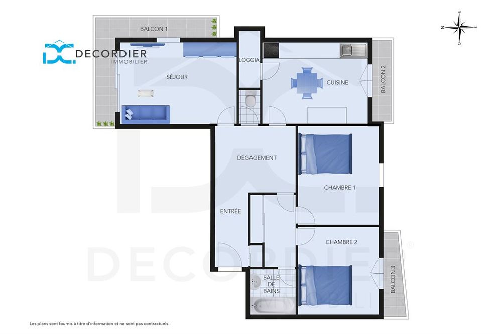 Vente Appartement EVIAN T3 STADE VUE LAC Evian les bains