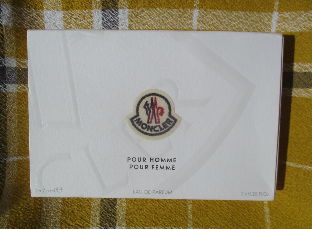 Miniatures EDP "Moncler" Pour Homme et Pour Femme - Neuves 