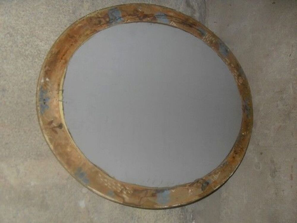 Grand miroir ovale ancien Décoration
