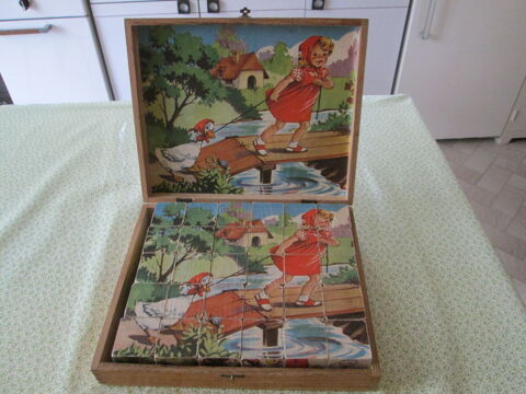 Jouet en bois ancien (années 1960) puzzle 20 Bourgoin-Jallieu (38)
