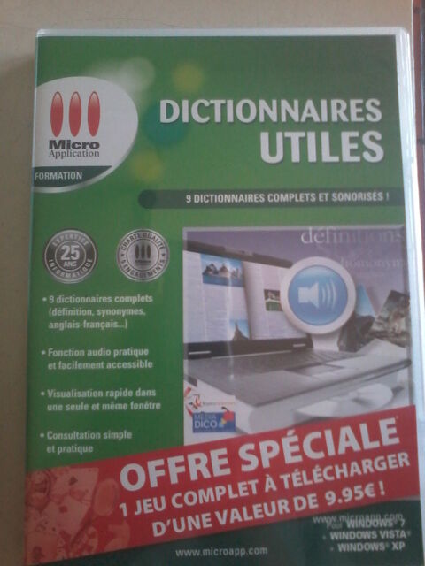 9 dictionnaires utiles-  Logiciel �ducatif 10 Le Bouscat (33)