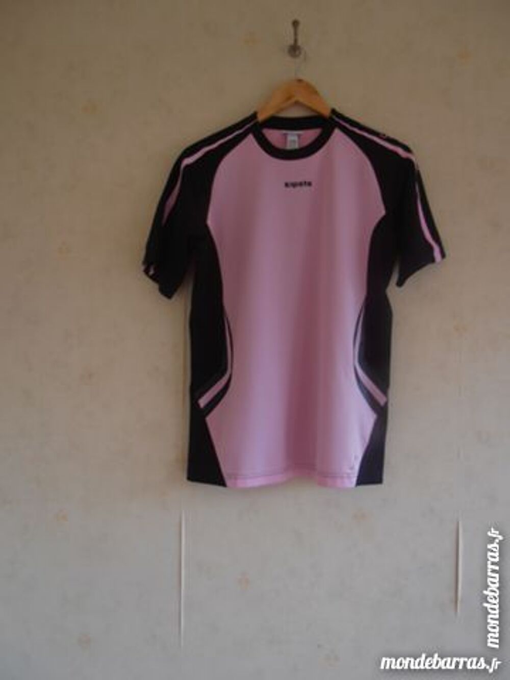 Tee-shirt rose et noir (V5) Sports