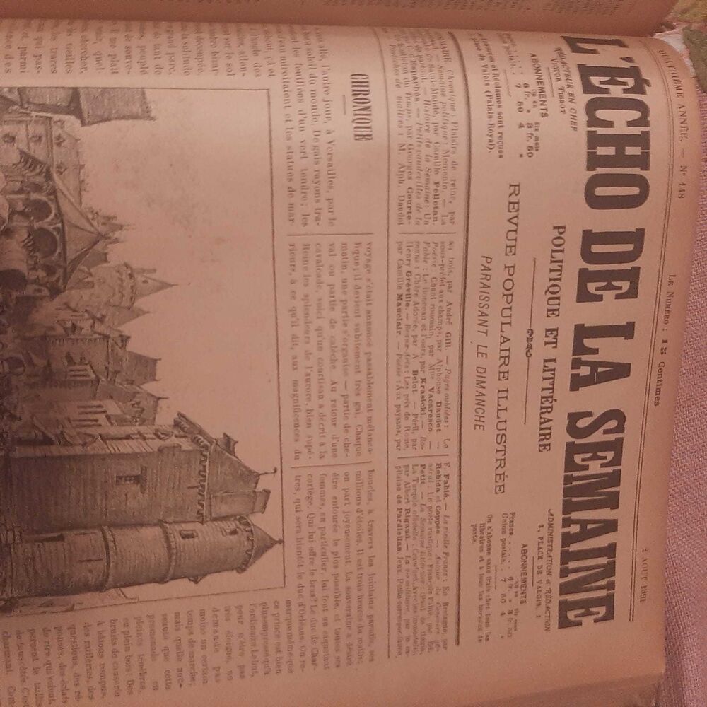 Journal ancien rare. 