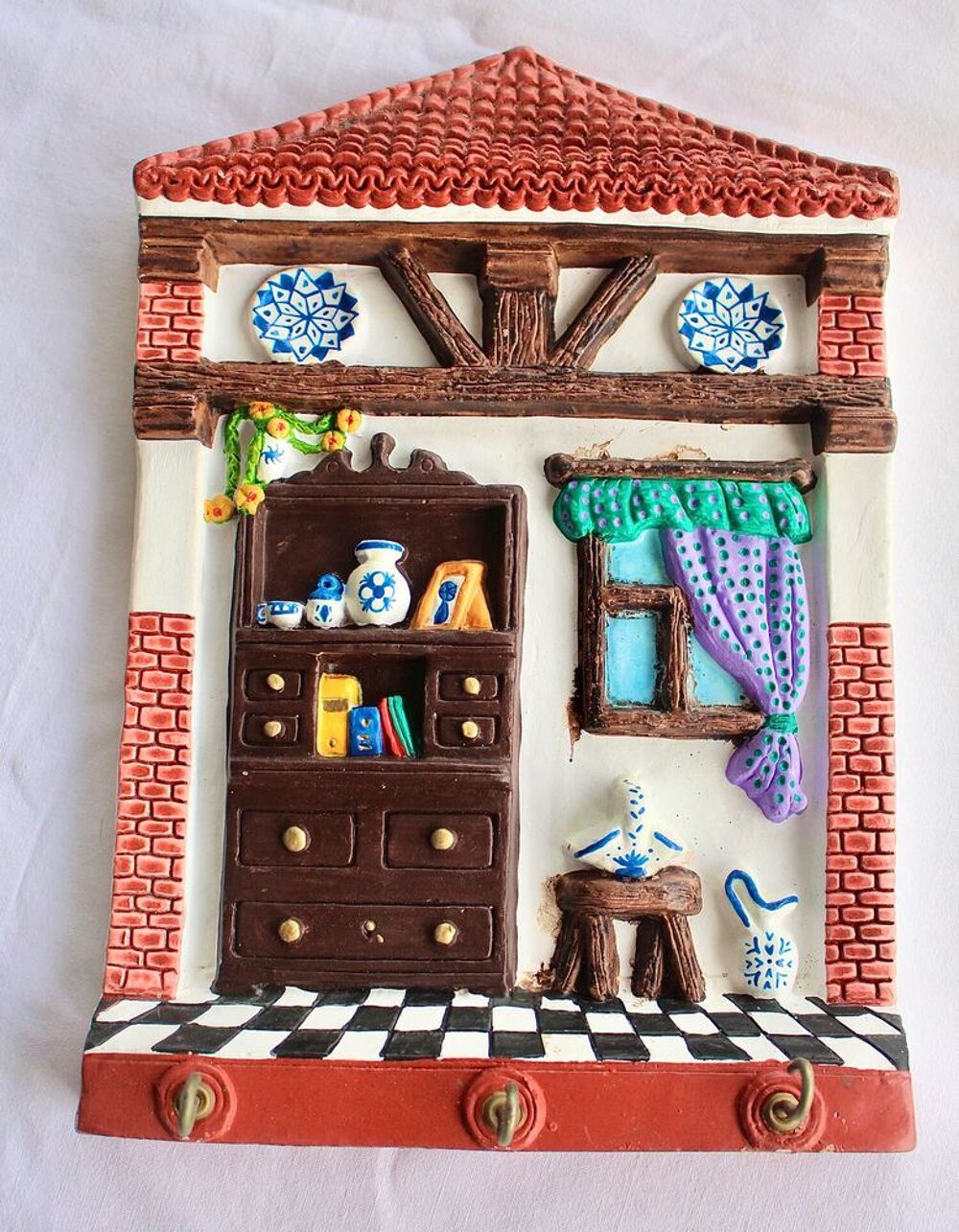 CERAMIQUE DE HUELVA : PORTE CLEFS MURAL Décoration