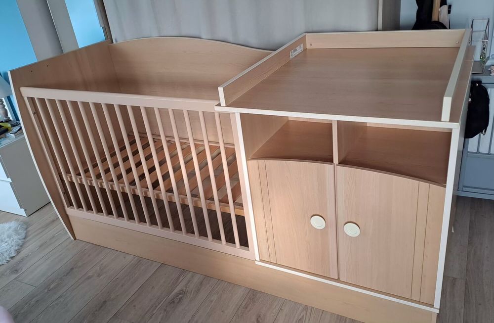 Lit combin&eacute; &eacute;volutif enfant ado + armoire chambre compl&egrave;te Mobilier enfants