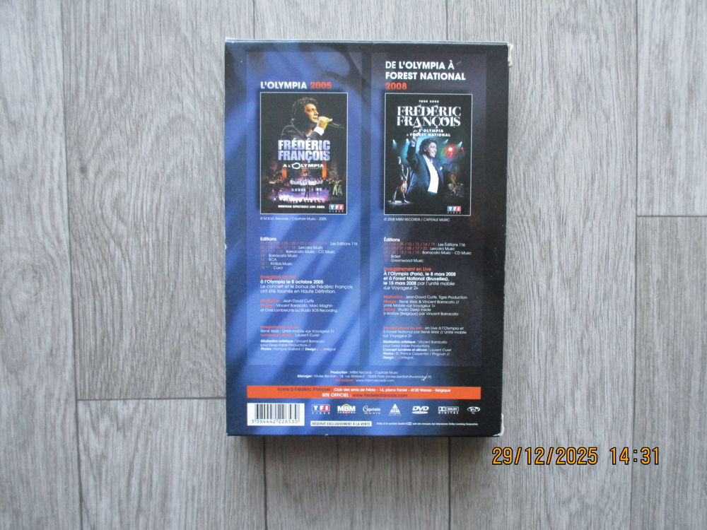 Coffret de fr&eacute;d&eacute;ric fran&ccedil;ois DVD et blu-ray