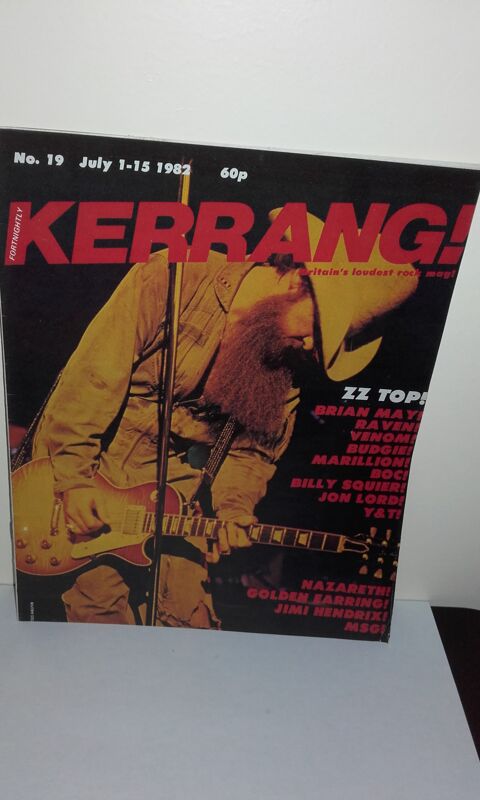 Kerrang N19 - July 1 1982 (UK Magazine) avec ZZ Top 35 Angers (49)