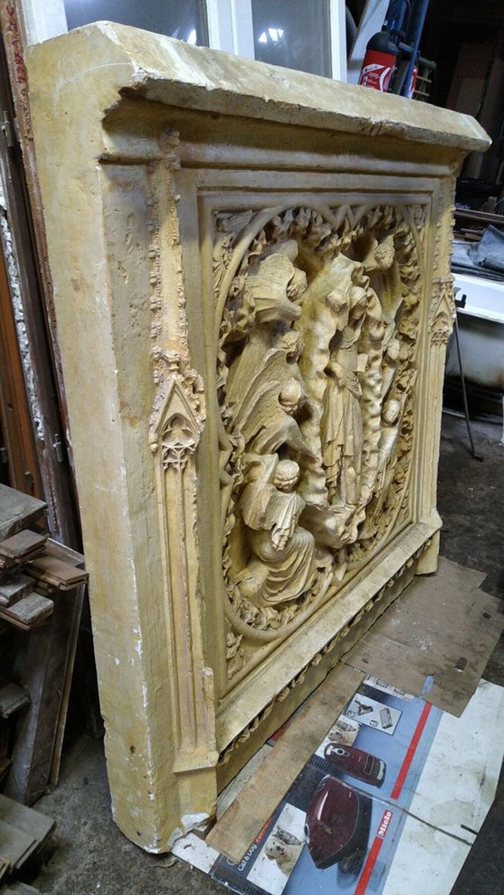 Moulage fa&ccedil;ade de Cath&eacute;drale - Femme et anges Bricolage