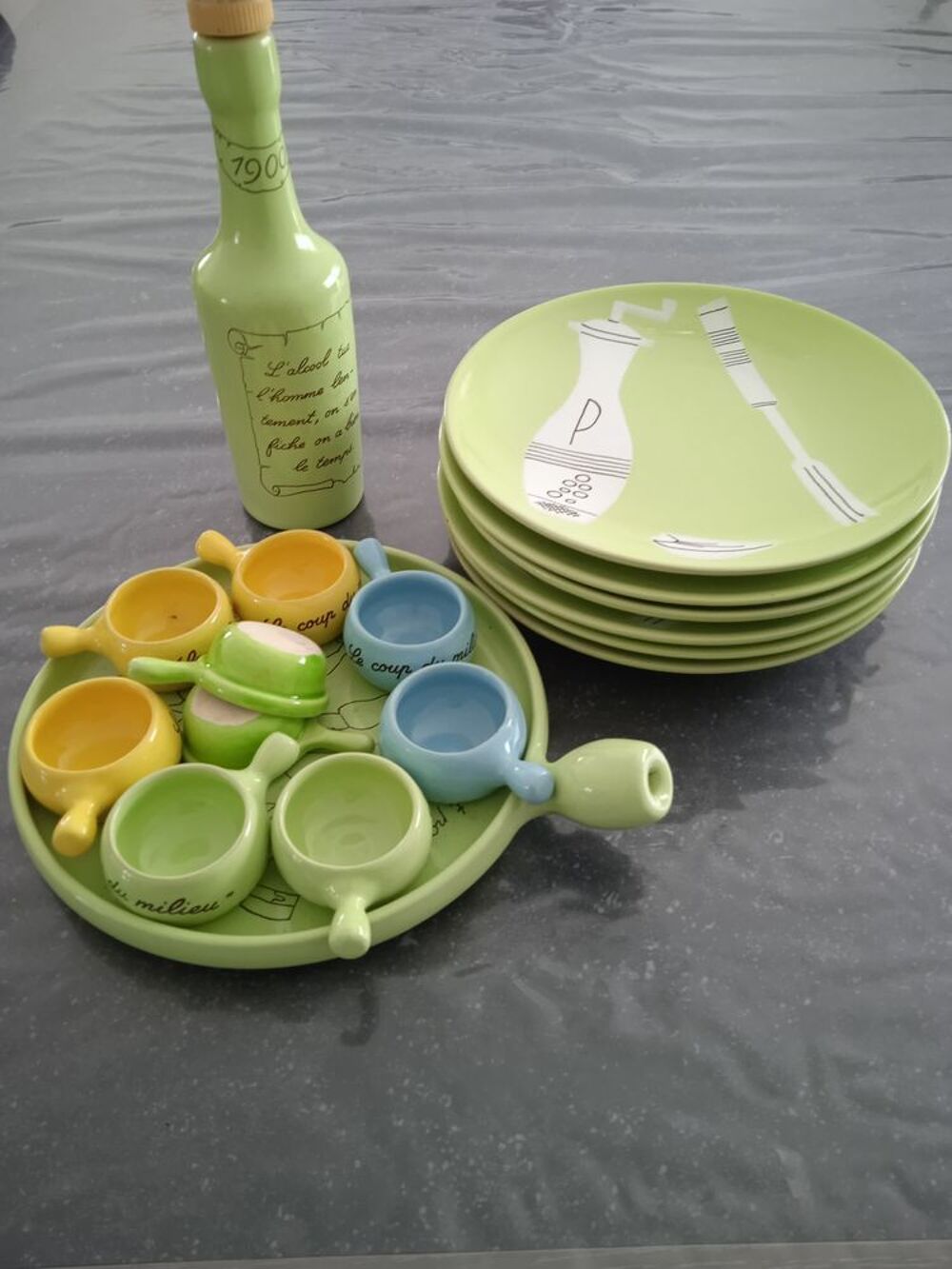 Assiettes + bols pour fondue savoyarde Cuisine
