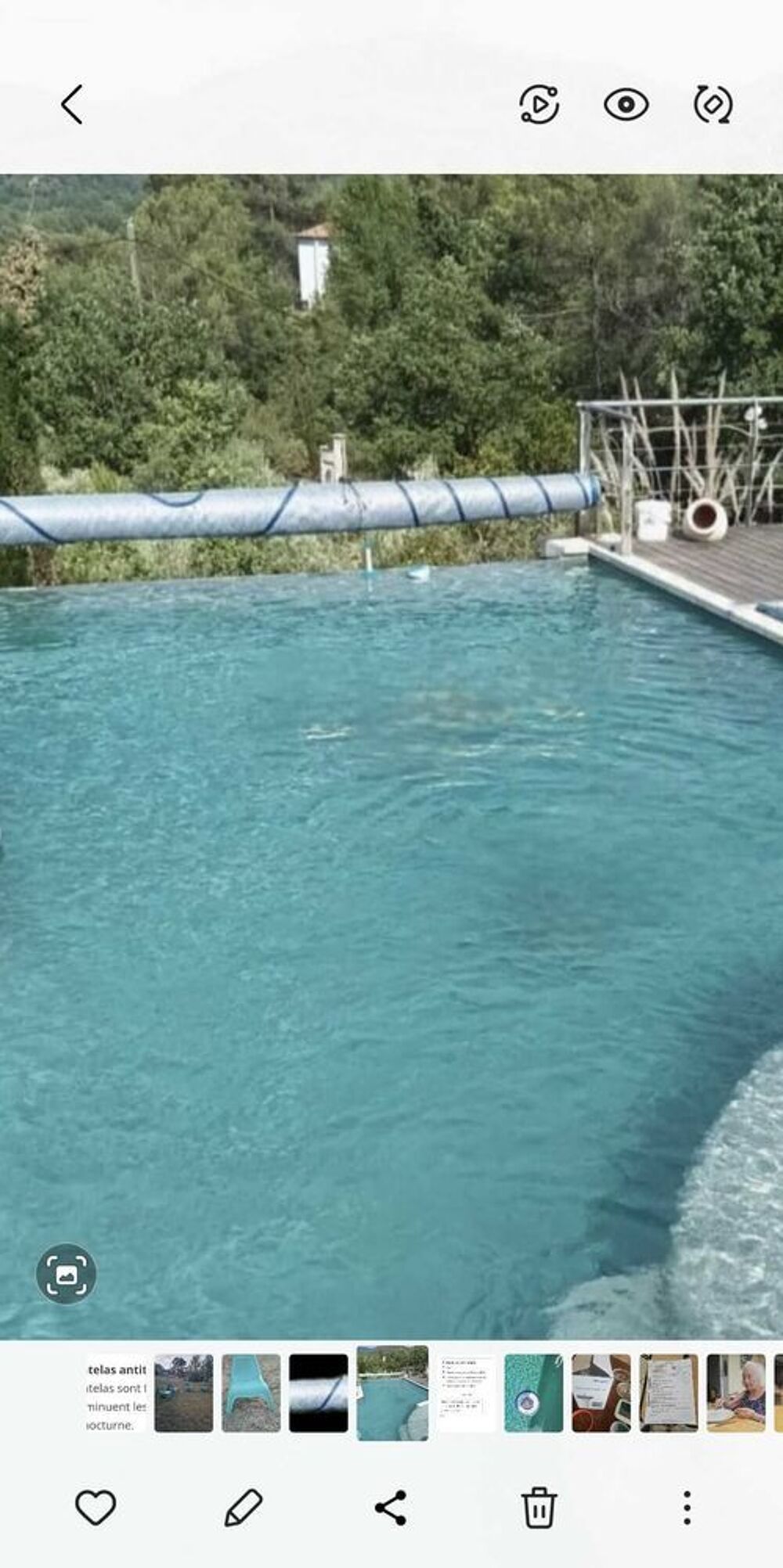 b&agrave;&cent;che piscine + enrouleur Jardin