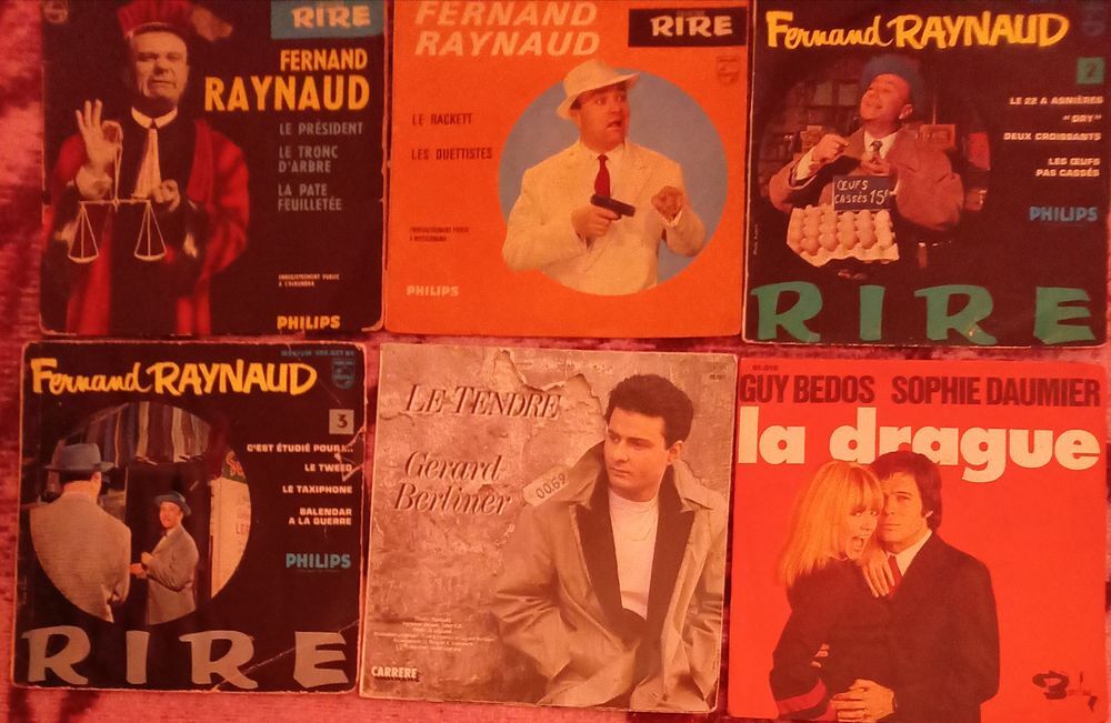 LOT DE 52X DISQUES VYNIL 45 TOURS FRANCAIS G1 CD et vinyles