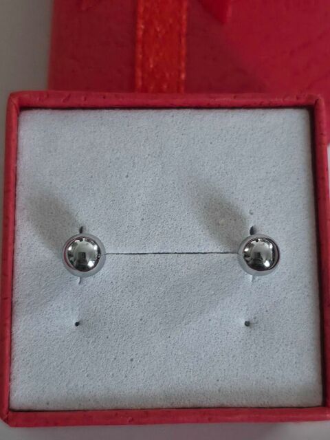 Boucles d'oreilles argent S925 8 Chelles (77)