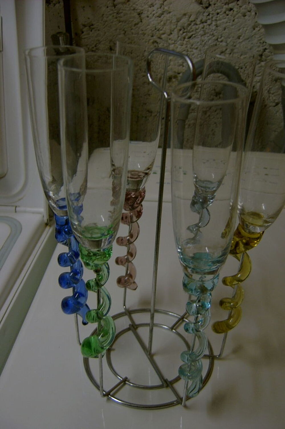 6 flutes multicolores Cuisine