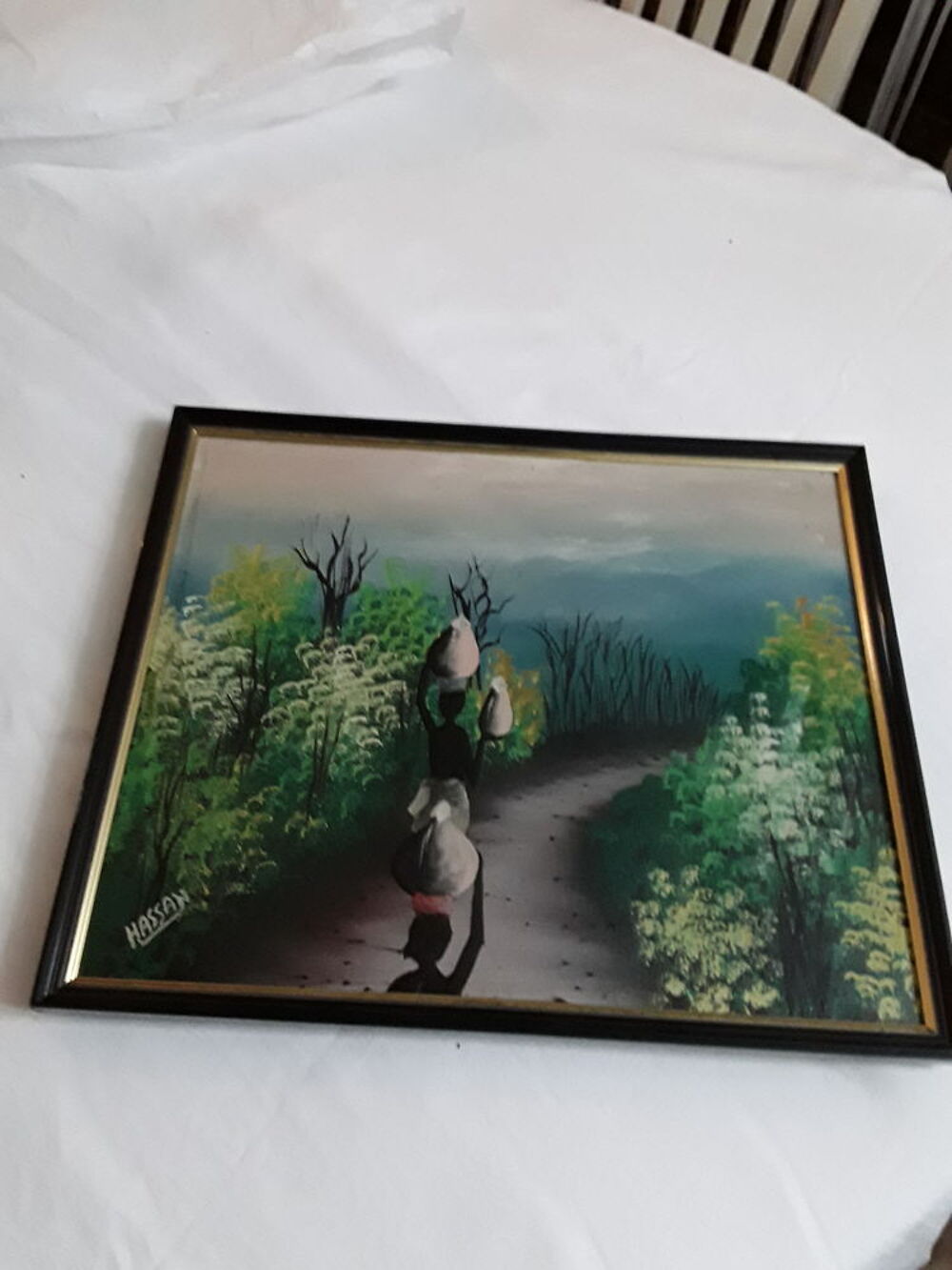 TABLEAU HUILE SUR TOILE ENCADREE Décoration