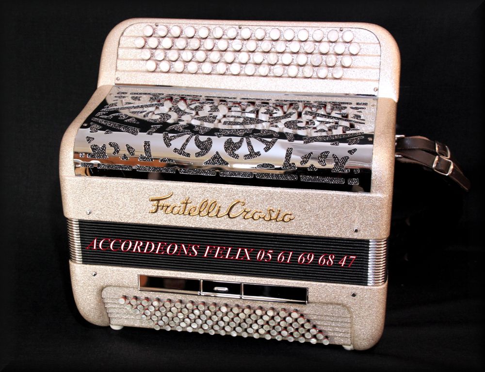 ACCORDEON FRATELLI CROSIO TYPE STAR 6 BO&Icirc;TE DE RESONANCE. Instruments de musique